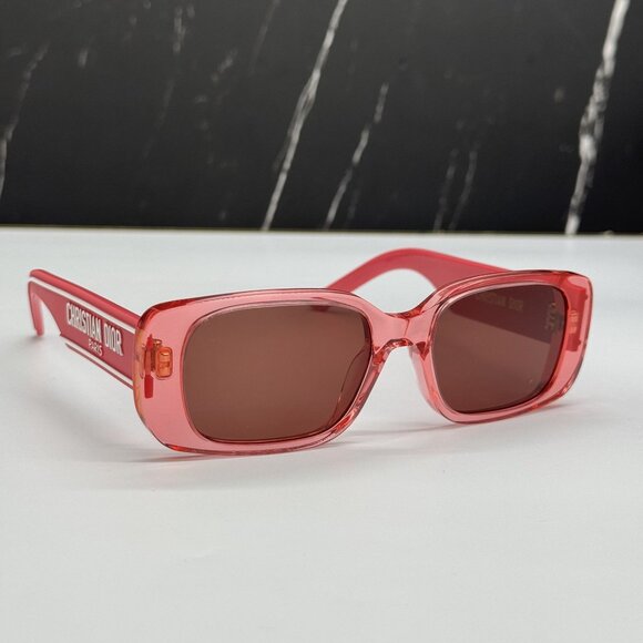 NEW DIOR SUNGLASSES DIOR WILDIOR S2U 73D0 SQUARE PINK WOMEN SUNGLASSES - Picture 11 of 14